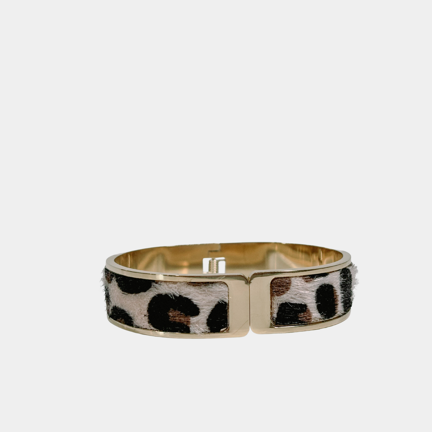 Leopard Print Cuff Bracelet – 14K Gold PVD Coated Stainless Steel