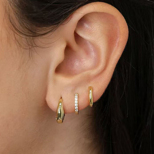 Elegant Vintage-Inspired 3-Piece Earring Set