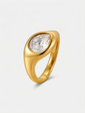 Aura Teardrop Ring Gold