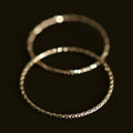 thin stackable S925 Gold Plated Ring 2pcs
