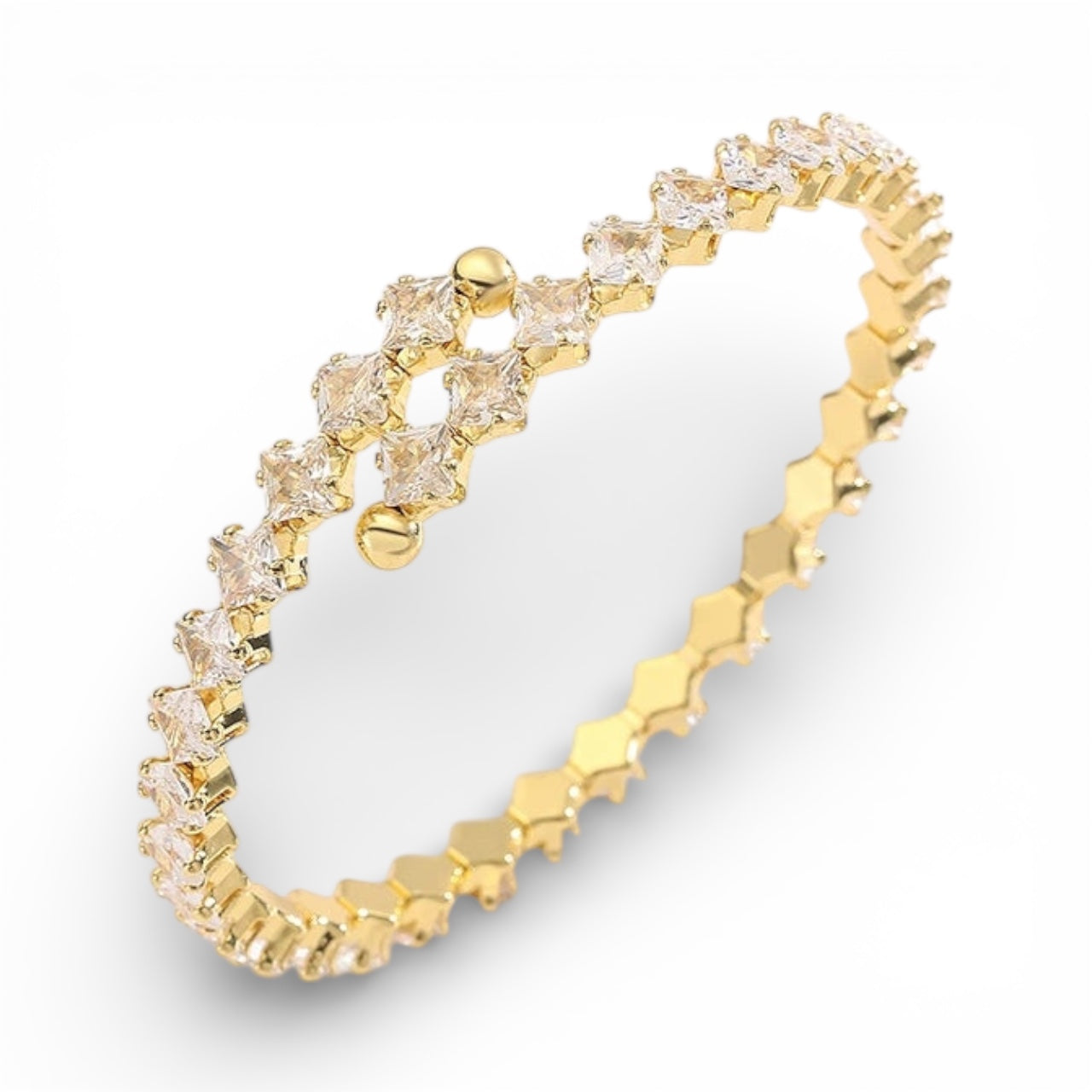 Zirconia Bracelet  Gold Plated 