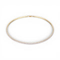 Lux Tennis Necklace – Gold Plated Zircon