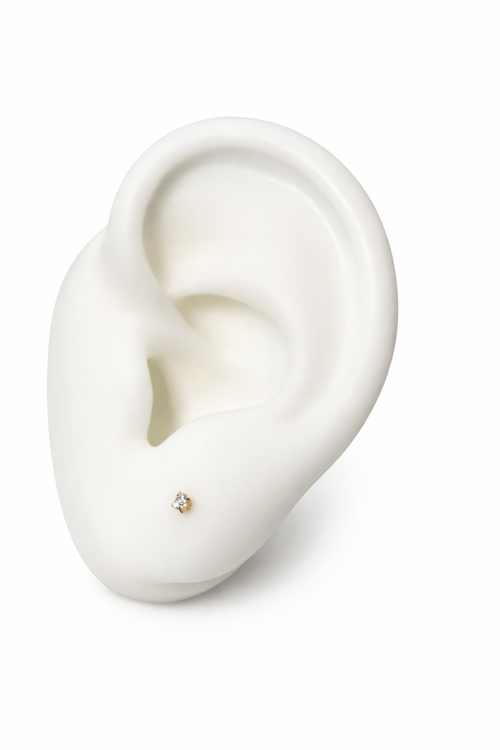 4 pcs Dainty Small Flat Back Earrings- Multi-use All Ear Piercing’s