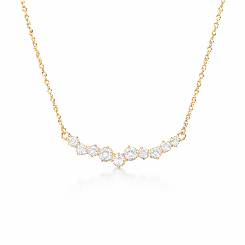 Dainty Zircon Sterling Silver 925 Necklace