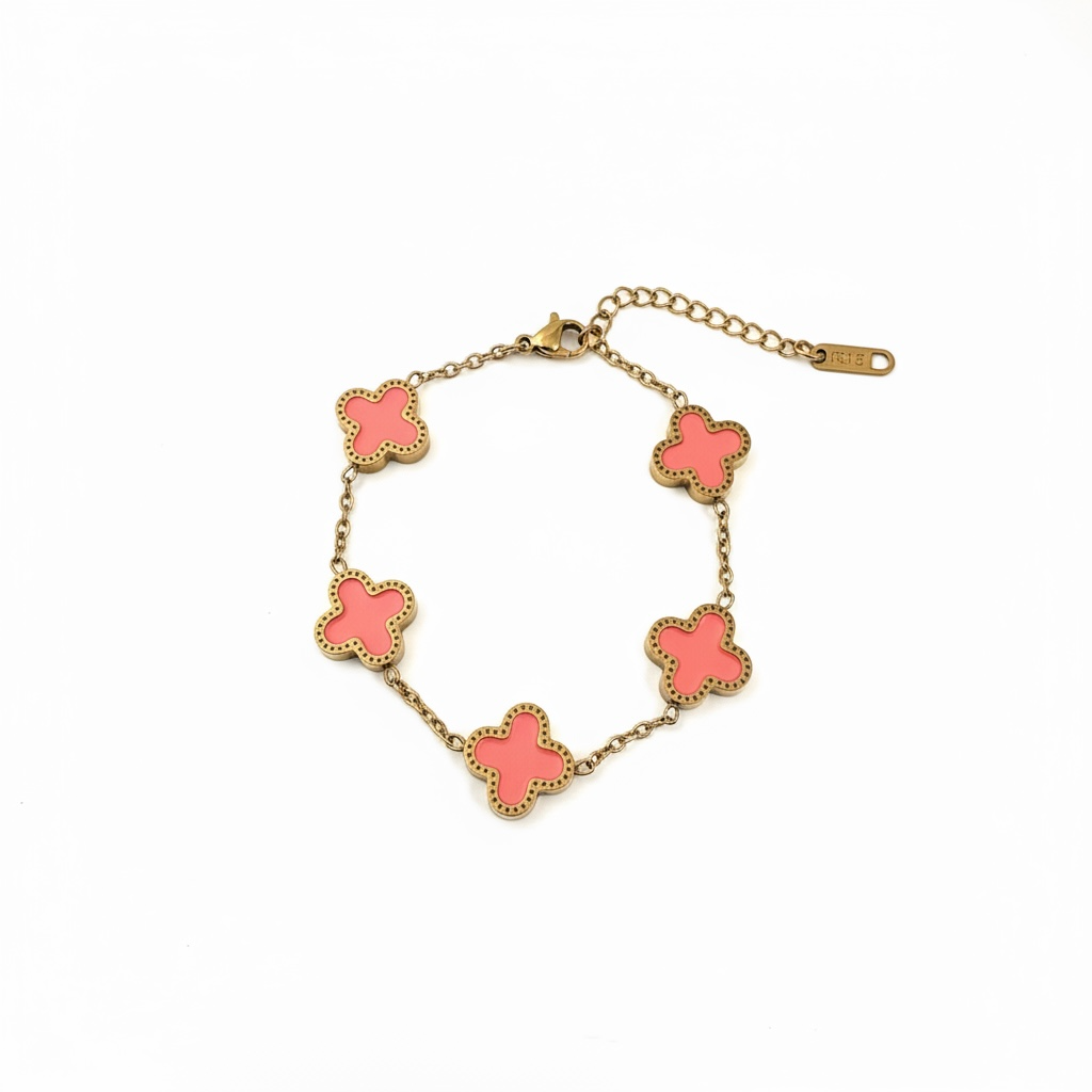 Rosé Flower Bracelet