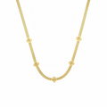 Flor Necklace| Snake Chain