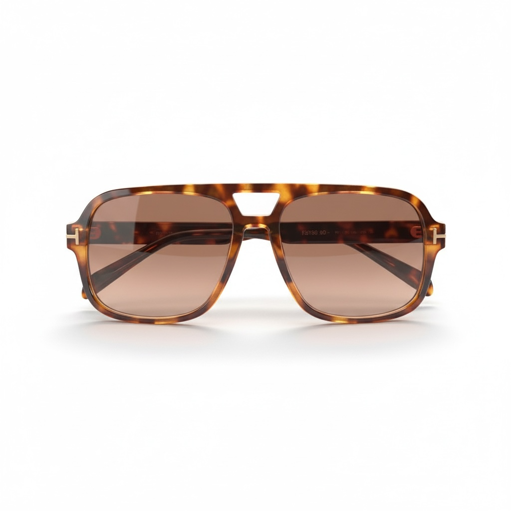 Sol Oversized Tortoiseshell Aviator Sunglasses
