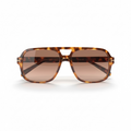 Sol Oversized Tortoiseshell Aviator Sunglasses