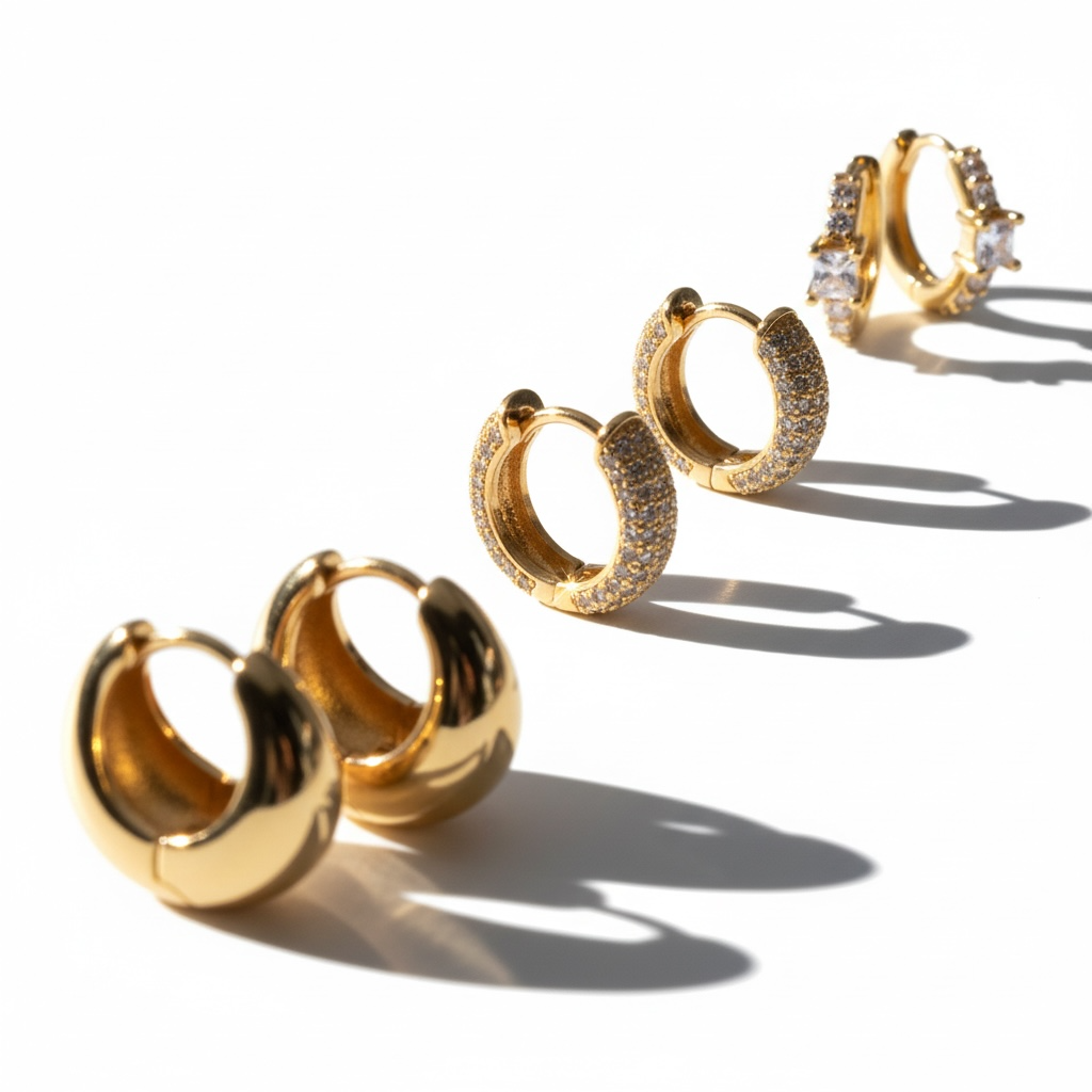 Golden Essentials Earring Set