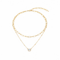 Stella Layered Crystal Necklace