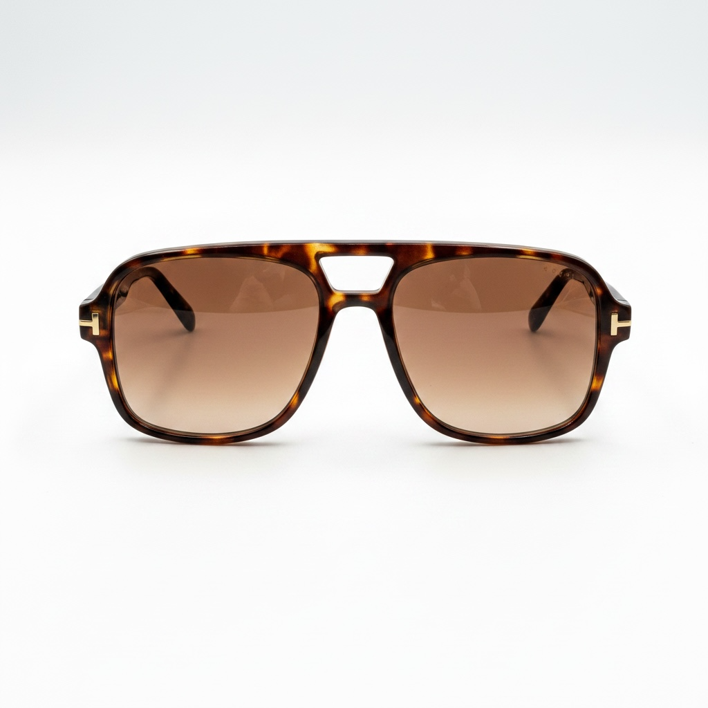 Sol Oversized Tortoiseshell Aviator Sunglasses