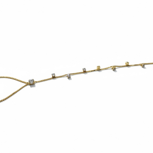 Aura Hand Chain CZ Gold Filled