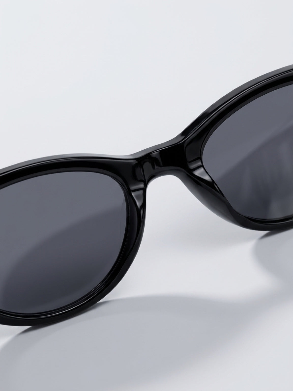 Cat Eye Tortoiseshell Sunglasses, black, green tea