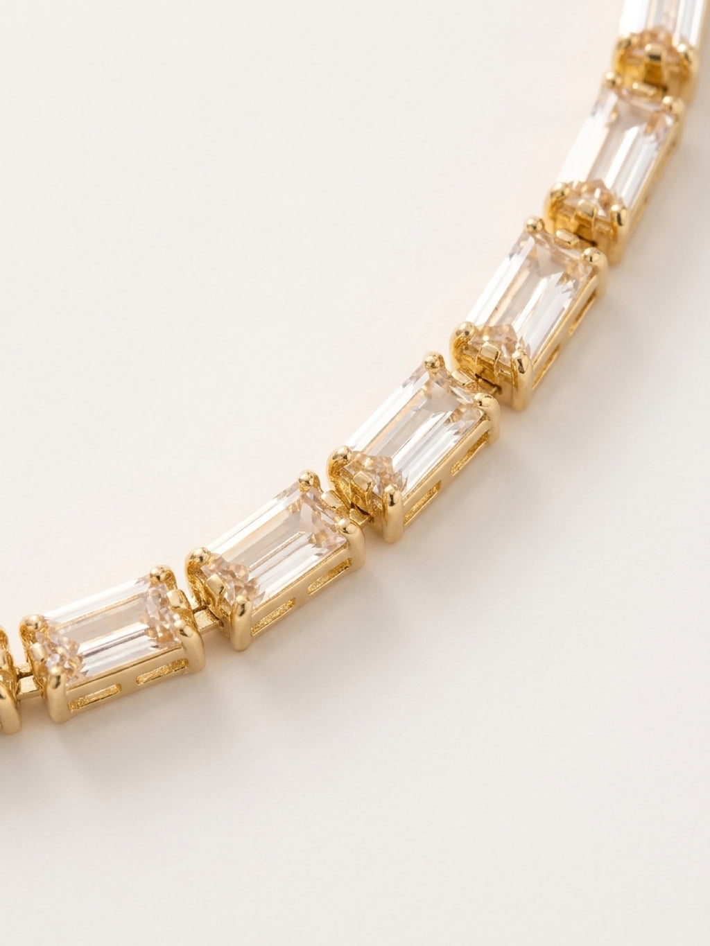 Pure Baguette Tennis CZ Gold Filled