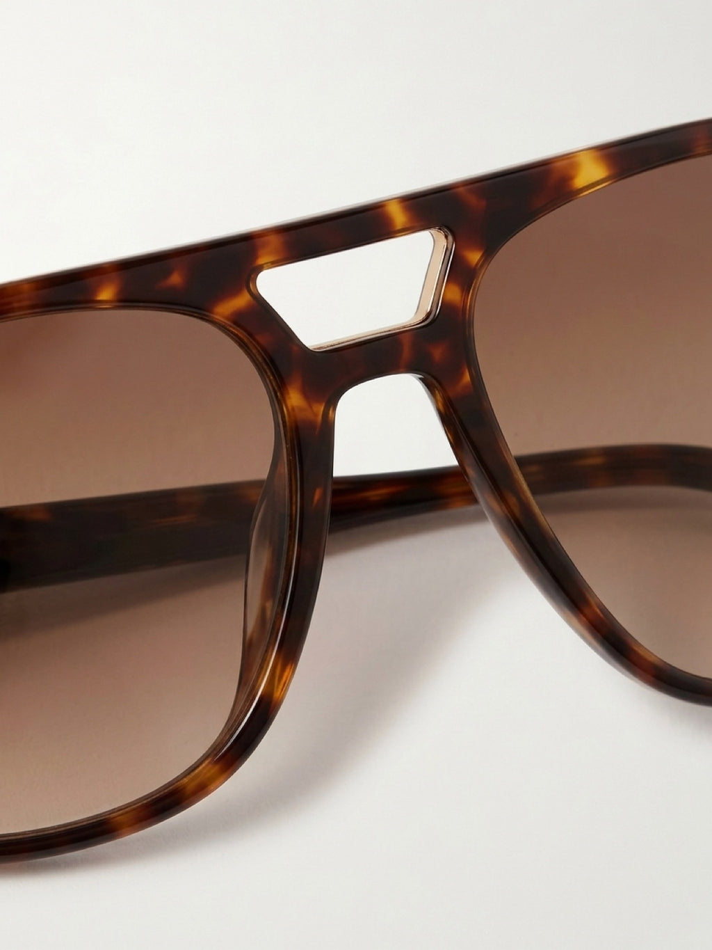 Sol Oversized Tortoiseshell Aviator Sunglasses