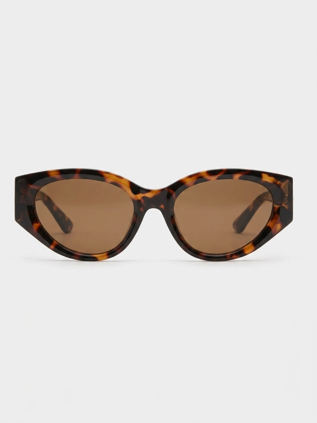 Cat Eye Sunglasses, tortoise brown, black, green tea