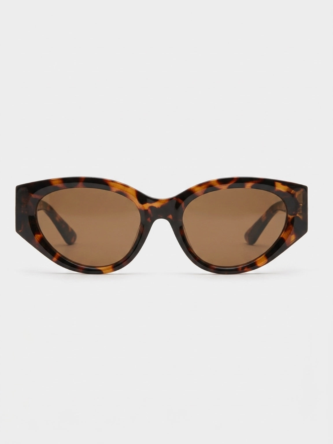 Cat Eye Tortoiseshell Sunglasses, black, green tea