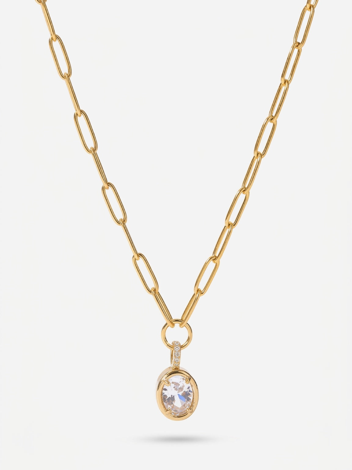 Elara Paperclip Chain Necklace