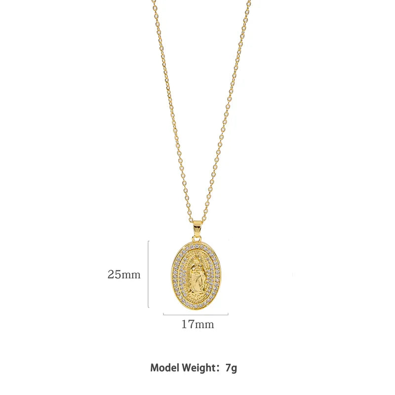 Virgencita Necklace Gold Plated Non Tarnish