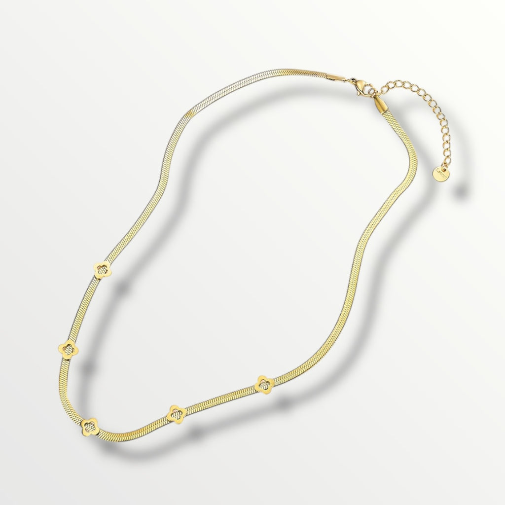 Flor Necklace Snake Chain