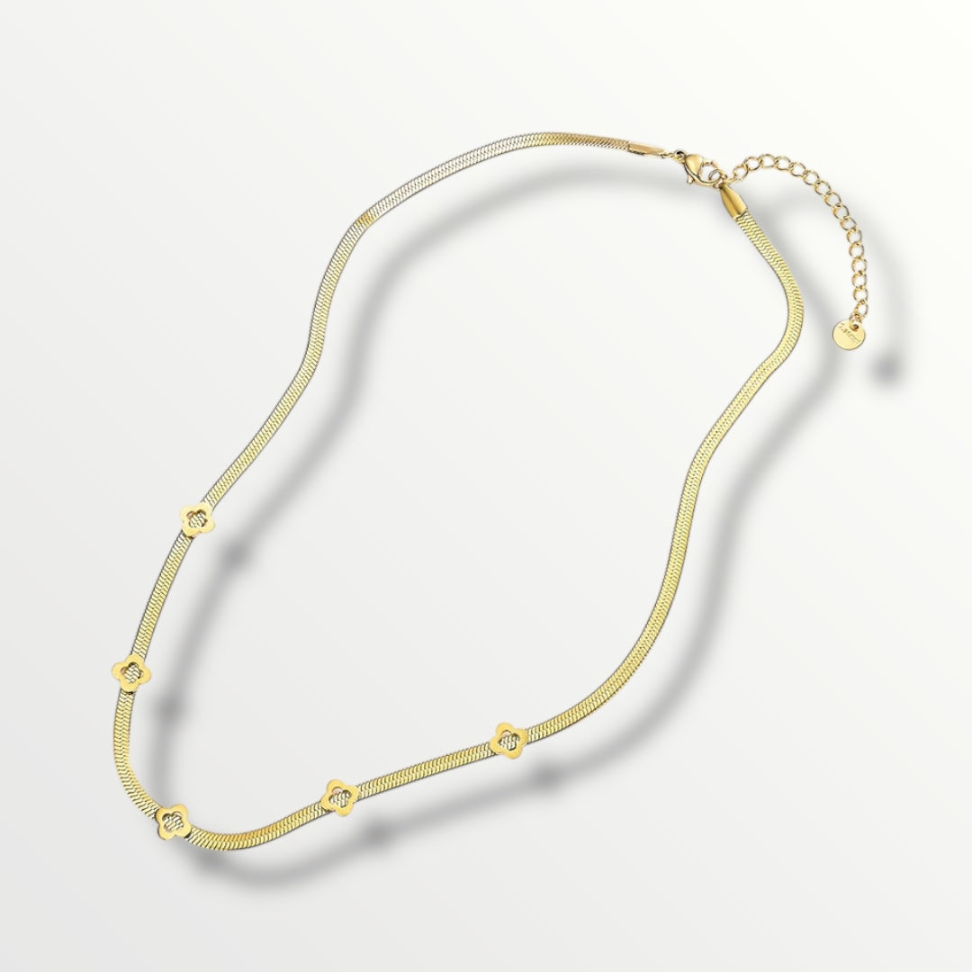 Flor Necklace Snake Chain