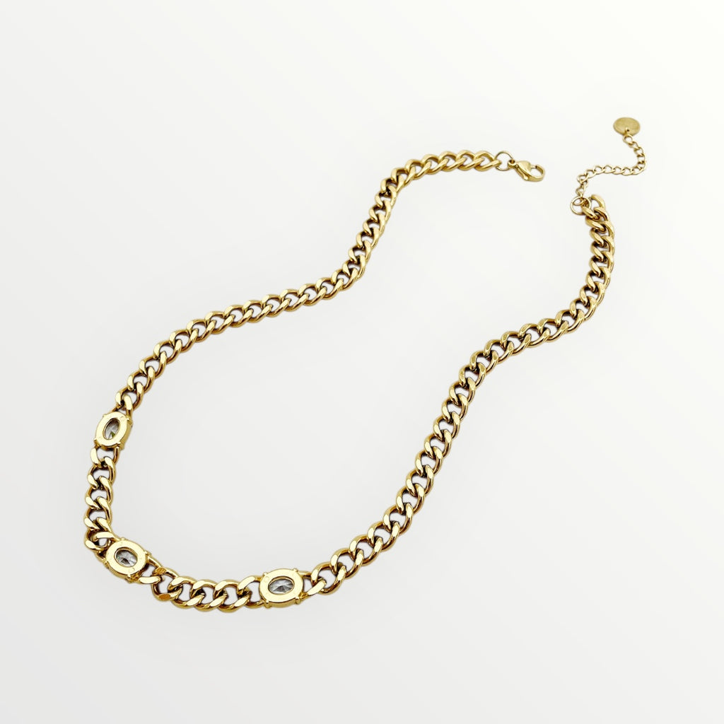 Isa Necklace with Zircon Accents