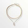 Serene Double Layer 14K Gold Necklace