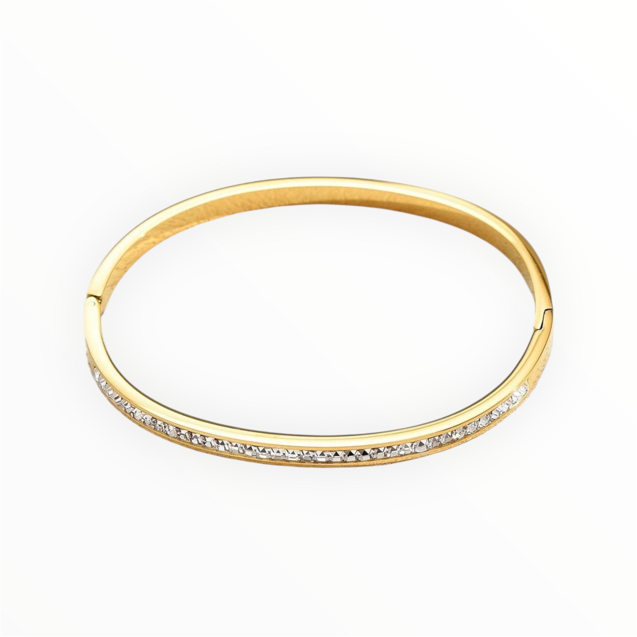 Shine on Bangles 14k Gold Plated Zircon