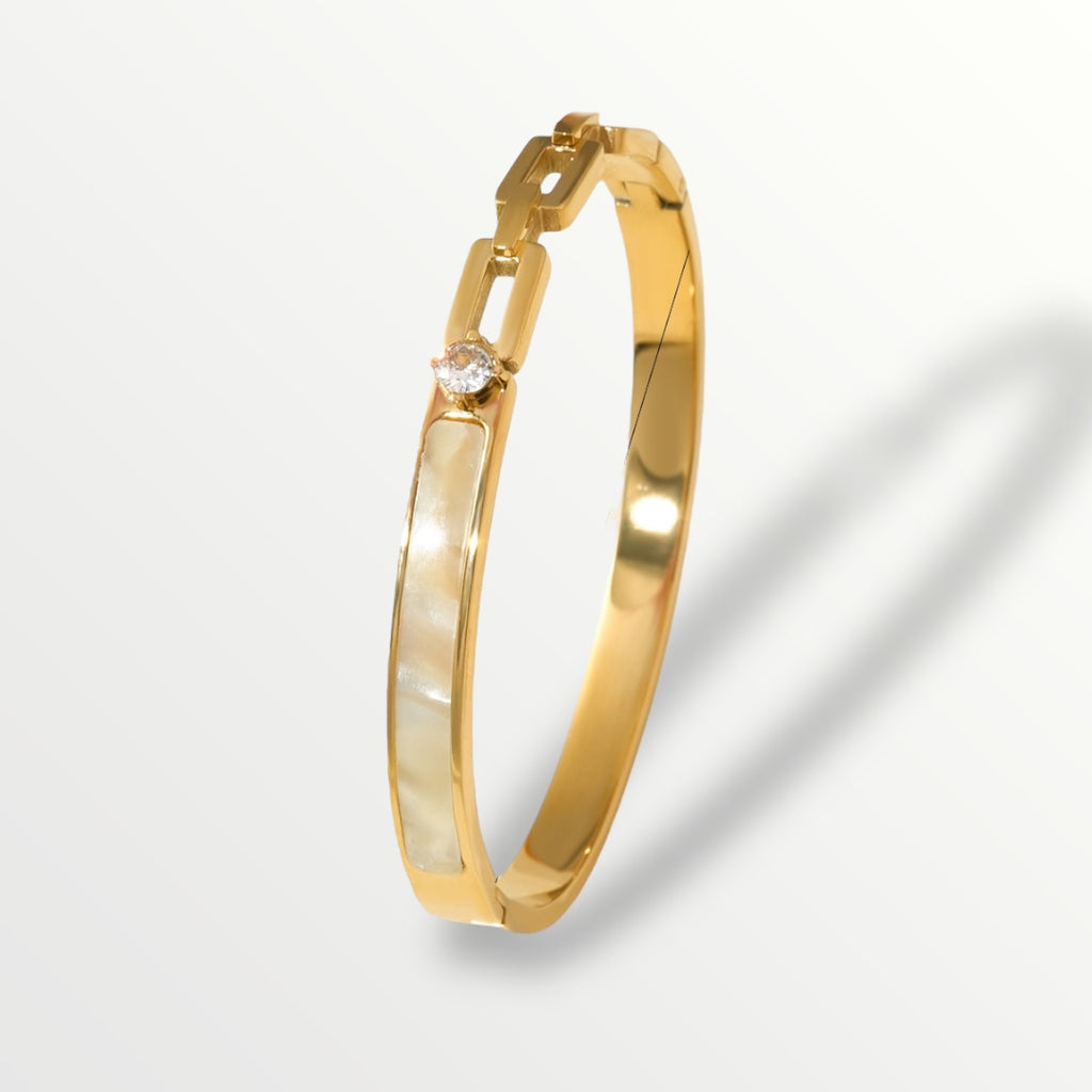 Shine on Bangles 14k Gold Plated Zircon