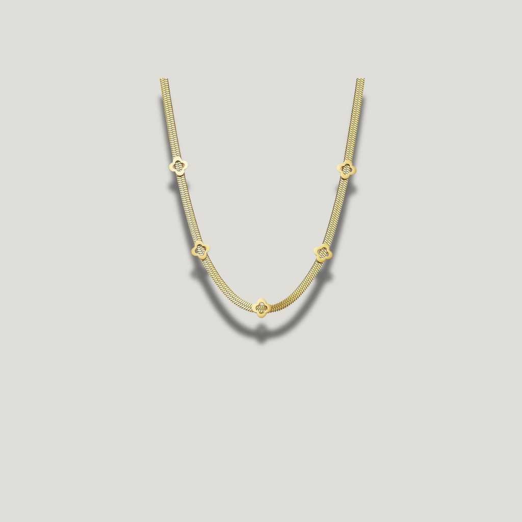 Flor Necklace Snake Chain